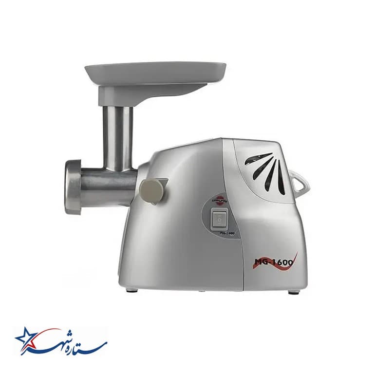 چرخ گوشت پارس خزر مدل MG-1600P نقره ای متالیک چرخ گوشت پارس خزر مدل MG-1600P طوسی - تصویر 1