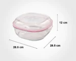 ظرف شیشه ای سرو ونگهداری مربع 3.750 لیتر لیمون - تصویر 3