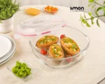 ظرف شیشه ای سرو ونگهداری مربع 3.750 لیتر لیمون
