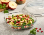 ظرف شیشه ای سرو و نگهداری دربدار 1.250 لیتر لیمون