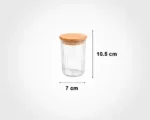 جا ادویه شیاردار درب چوبی 250 میلی لیتر لیمون - تصویر 3