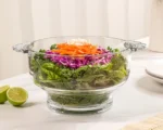 کاسه شیشه ای دسته دار لیمون